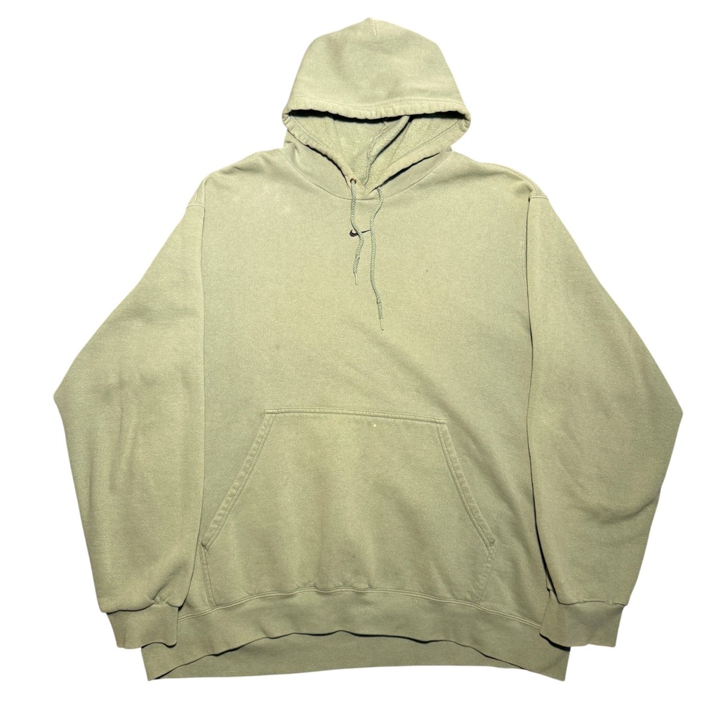 Vintage Nike Center Swoosh Hoodie Sage Green XL
